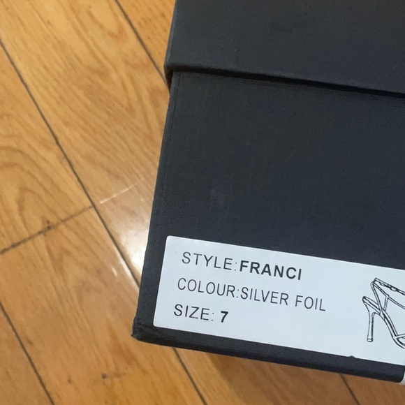 Tony Bianco Franci Sandal Silver Foil, Size: 7 - Picture 7 of 14